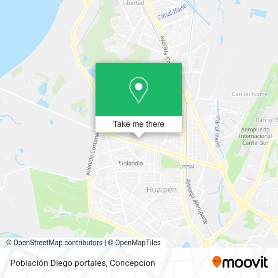 Mapa de Población Diego portales