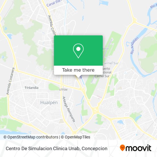 Centro De Simulacion Clinica Unab map