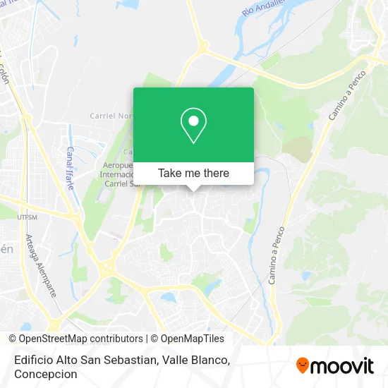 Mapa de Edificio Alto San Sebastian, Valle Blanco