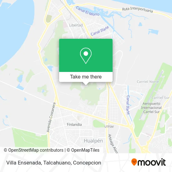 Mapa de Villa Ensenada, Talcahuano