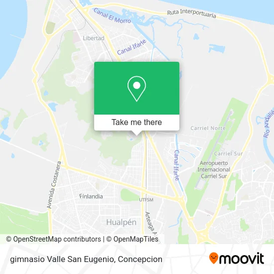 gimnasio Valle San Eugenio map