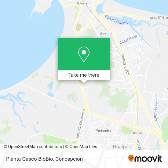 Mapa de Planta Gasco BioBio