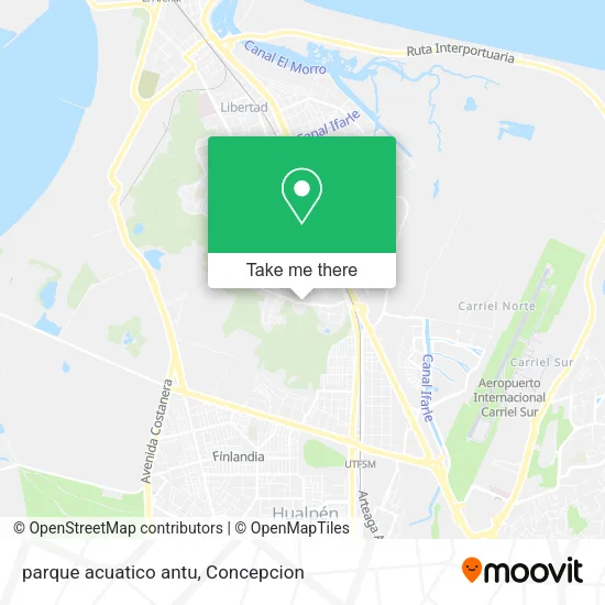 Mapa de parque acuatico antu