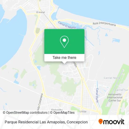 Mapa de Parque Residencial Las Amapolas