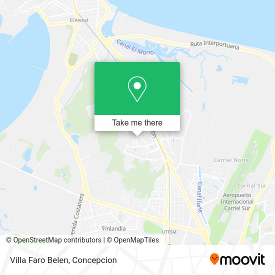 Villa Faro Belen map
