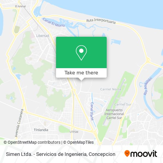 Simen Ltda. - Servicios de Ingenieria map