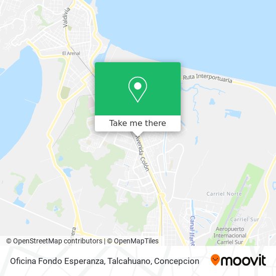 Oficina Fondo Esperanza, Talcahuano map