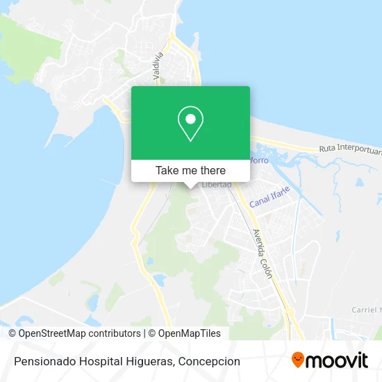 Pensionado Hospital Higueras map