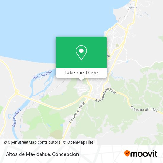 Mapa de Altos de Mavidahue