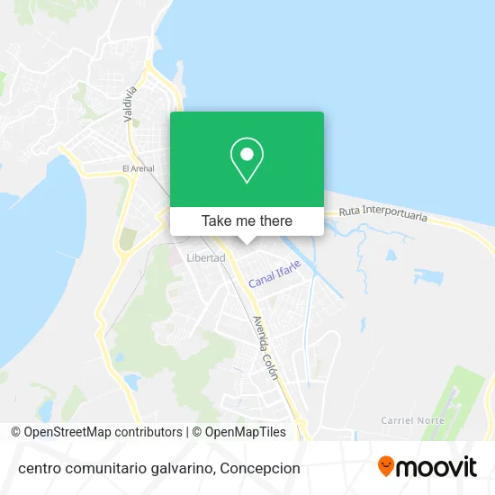 centro comunitario galvarino map