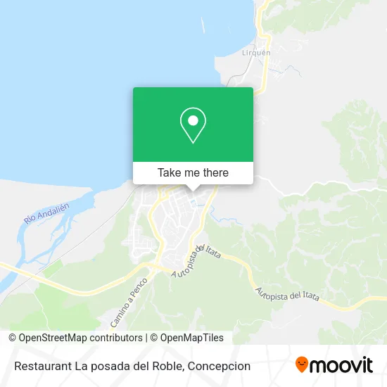 Mapa de Restaurant La posada del Roble