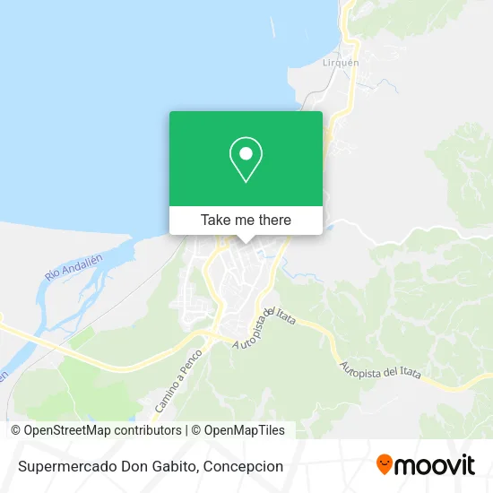 Mapa de Supermercado Don Gabito