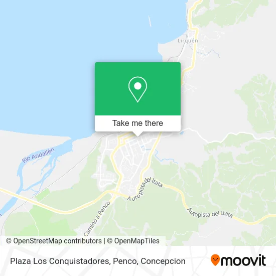 Mapa de Plaza Los Conquistadores, Penco