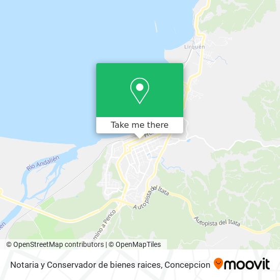 Notaria y Conservador de bienes raices map