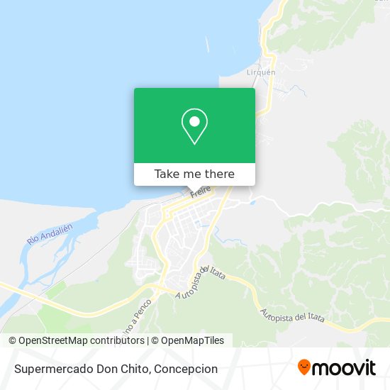 Mapa de Supermercado Don Chito