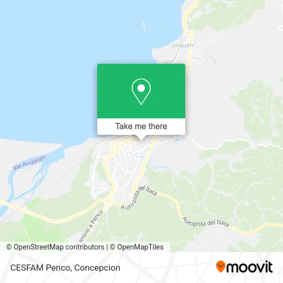 Mapa de CESFAM Penco