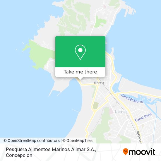 Mapa de Pesquera Alimentos Marinos Alimar S.A.