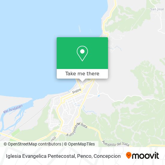 Iglesia Evangelica Pentecostal, Penco map
