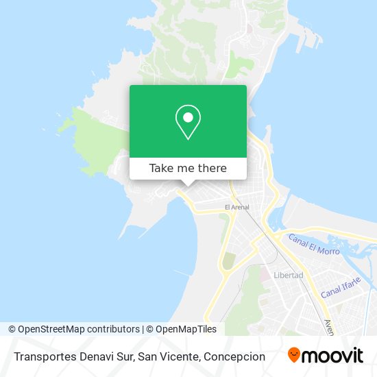 Mapa de Transportes Denavi Sur, San Vicente