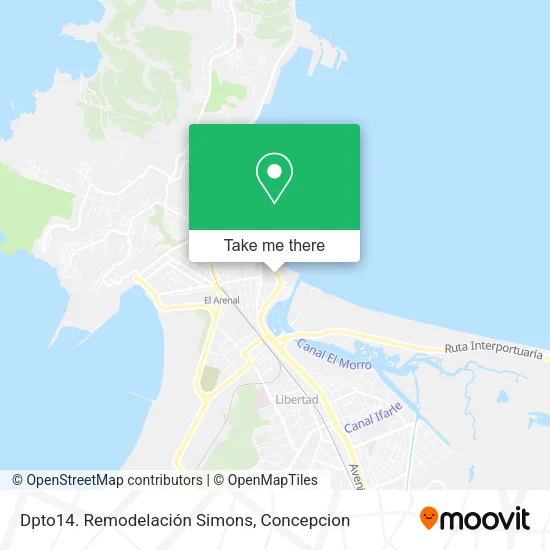 Mapa de Dpto14. Remodelación Simons