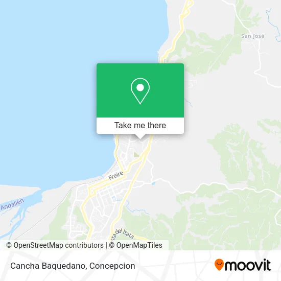 Mapa de Cancha Baquedano