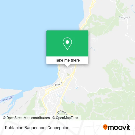 Mapa de Poblacion Baquedano