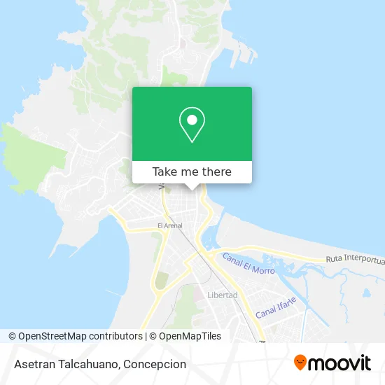 Mapa de Asetran Talcahuano