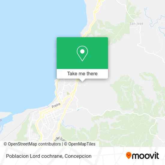 Mapa de Poblacion Lord cochrane