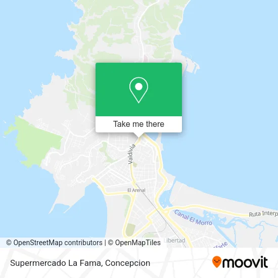 Mapa de Supermercado La Fama
