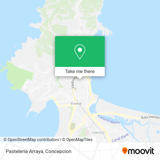 Mapa de Pasteleria Arraya