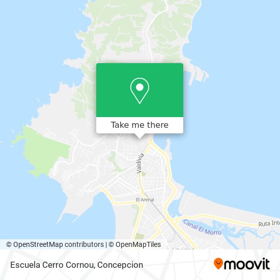 Mapa de Escuela Cerro Cornou