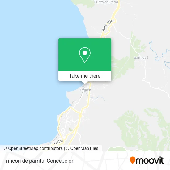 Mapa de rincón de parrita