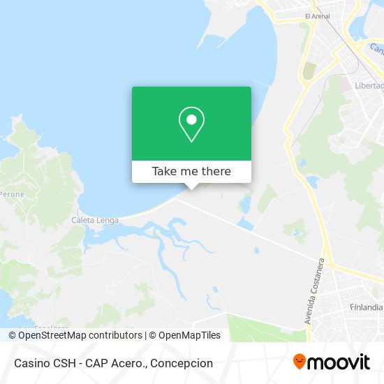 Mapa de Casino CSH - CAP Acero.