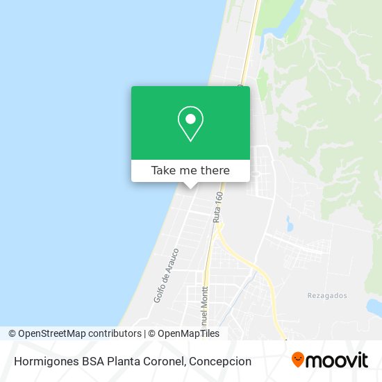Mapa de Hormigones BSA Planta Coronel