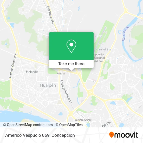 Mapa de Américo Vespucio 869