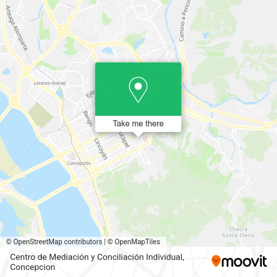 Mapa de Centro de Mediación y Conciliación Individual