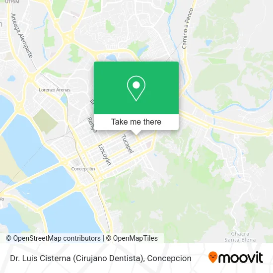Mapa de Dr. Luis Cisterna (Cirujano Dentista)