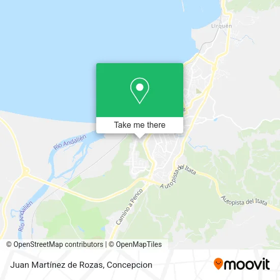 Juan Martínez de Rozas map