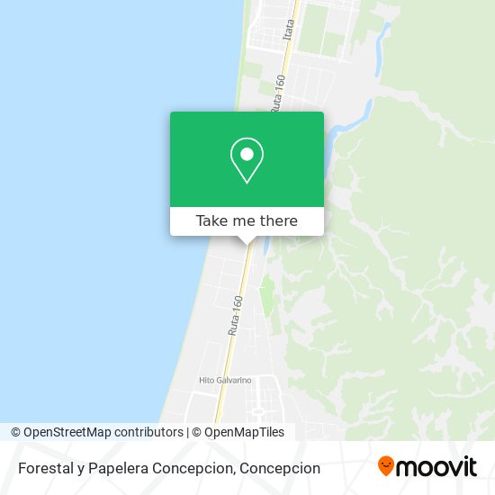 Mapa de Forestal y Papelera Concepcion