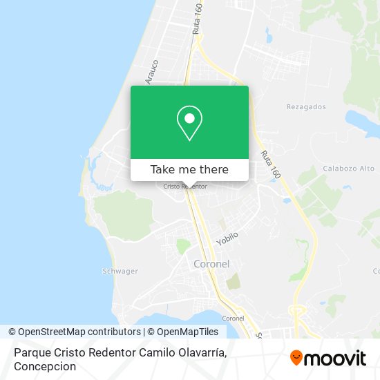 Parque Cristo Redentor Camilo Olavarría map