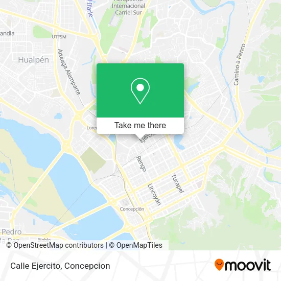 Mapa de Calle Ejercito