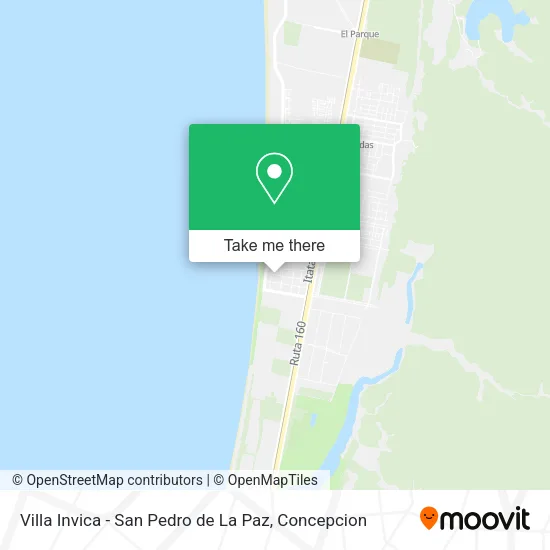 Mapa de Villa Invica - San Pedro de La Paz
