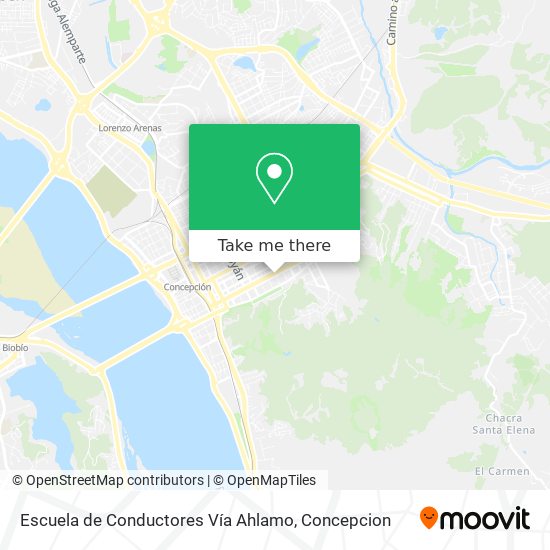 Mapa de Escuela de Conductores Vía Ahlamo