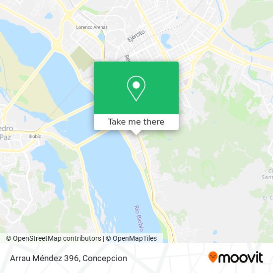 Arrau Méndez 396 map