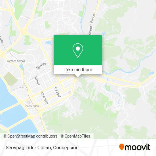 Mapa de Servipag Lider Collao