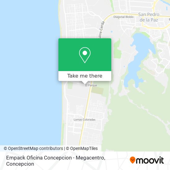 Empack Oficina Concepcion - Megacentro map