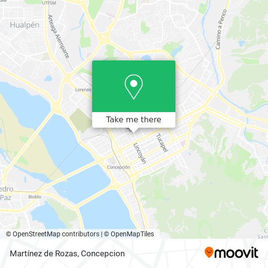 Mapa de Martínez de Rozas