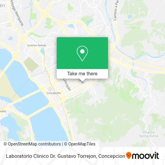 Mapa de Laboratorio Clinico Dr. Gustavo Torrejon