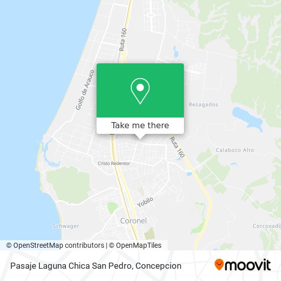 Pasaje Laguna Chica San Pedro map
