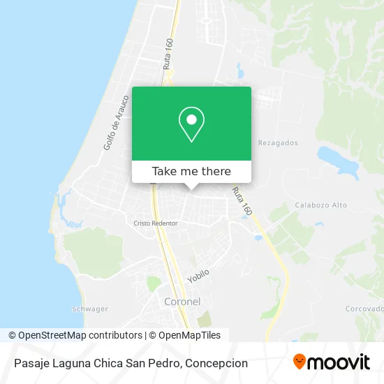 Pasaje Laguna Chica San Pedro map